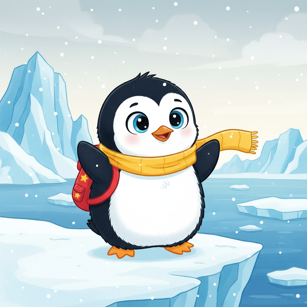 Penguin Goes to School